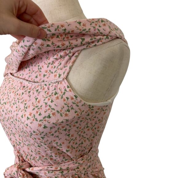 Pinkblush Pink Floral Off the Shoulder Midi Dress Women’s Maternity Small - Picture 6 of 7